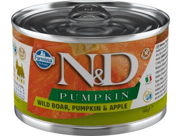 N&D Konzerva DOG PUMPKIN Adult Boar & Apple Mini 140g