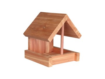 Natura krmítko/budka pro venkovní ptactvo, 16 × 15 × 13 cm, cedrové dřevo