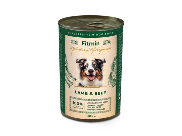 fnp dog tin beef with lamb 400g h L