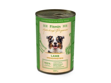 fnp dog tin lamb 400g h L