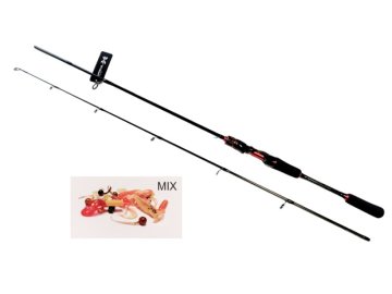 Přívlačový set 1+5 (prut 1,8m a 5ks relax nástrah)