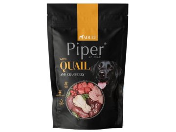 PIPER s křepelkou a brusinkami, kapsička pro psy 500g
