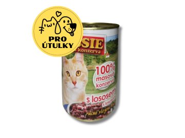 Konzerva BESSIE s lososem 800g (PRO DOBRÉ RUCE)