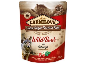 Kapsička Carnilove Dog divočák se šípky, paté 300g