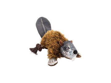 Bobr na laně 39 cm, plyšová hračka pro psy, HIPHOP DOG