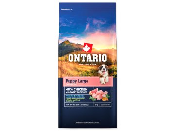 NOVÉ - Krmivo Ontario Puppy & Junior Large Chicken & Sweet Potatoes 12kg