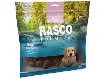 Pochoutka Rasco Premium mouční červi a extra rýže 500g