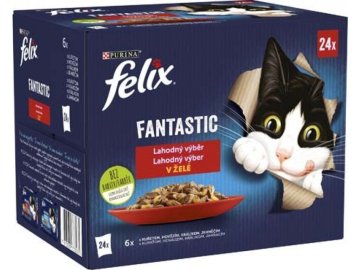 Felix Fantastic kuře, hovězí, králík, jehně 24x85g EXPIRACE 4/2025