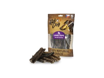 KIDDOG 100% Natural Snack, jehněčí žaludek, 12 cm / 100 g