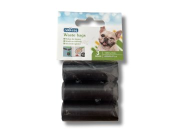 Sáček na trus černý 3 role