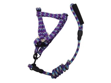 OHO Pletený SET L Postroj 38-60cm + Vodítko 100cm