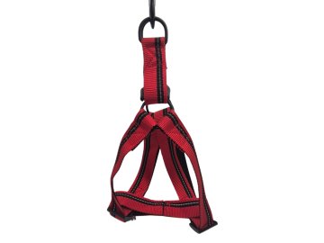 OHO Reflexní SET Postroj + Vodítko (P 2,5cm/43-65cm) (V 115cm)