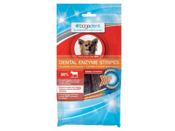 BOGAR bogadent DENTAL ENZYME STRIPES MEDIUM, pes, 100 g  Pásky jako pamlsek a zároveň zubní péče