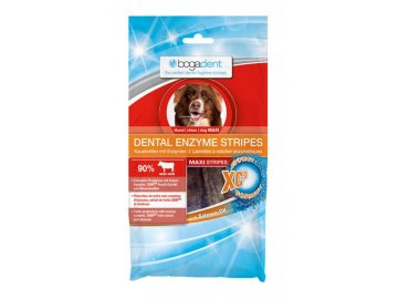 BOGAR bogadent DENTAL ENZYME STRIPES MEDIUM, pes, 100 g  Pásky jako pamlsek a zároveň zubní péče