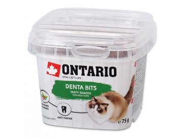 Snack ONTARIO Cat Dental Bits 75 g habeo.cz