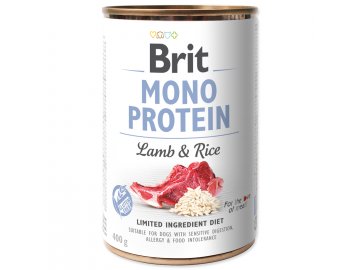 Brit konzerva Mono Protein Lamb & Brown Rice 400 g