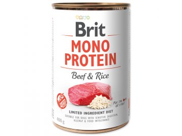 Brit konzerva Mono Protein Beef & Brown Rice 400 g