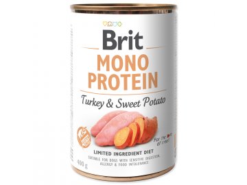 Brit konzerva Mono Protein Turkey & Sweet Potato 400 g