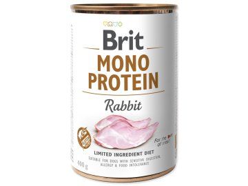 Konzerva Brit Mono Protein králík 400 g