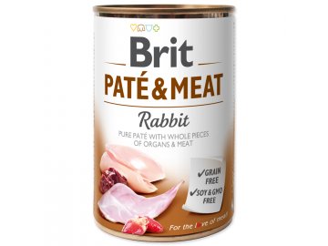 Konzerva BRIT Paté & Meat Rabbit 400 g konzerva pro psa