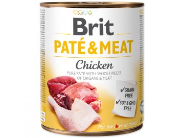 Konzerva BRIT Paté & Meat Chicken 800 g konzerva pro psa
