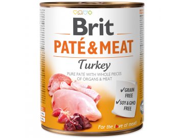 Konzerva BRIT Paté & Meat Turkey 800 g konzerva pro psa