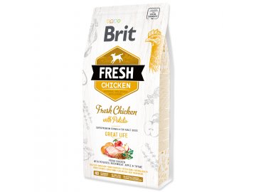 BRIT Fresh Chicken with Potato Adult Great Life 2,5 kg granule pro psy 