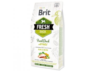 BRIT Fresh Duck with Millet Active Run & Work 2,5 kg granule pro psy 