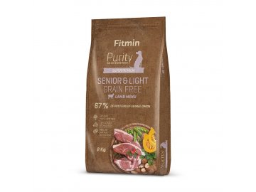 fitmin dog purity gf senior light lamb 2 kg h L