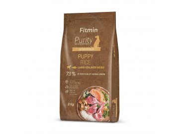 fitmin dog purity rice puppy lamb salmon 2 kg h L