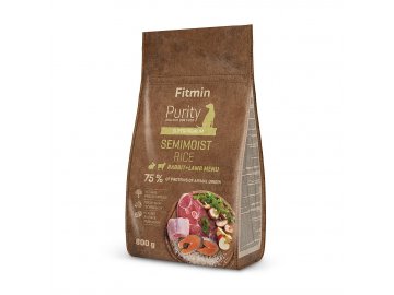 fitmin dog purity rice semimoist rabbit lamb 0 8 kg h L