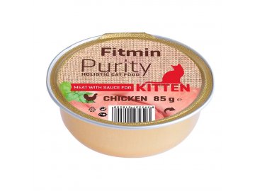 fitmin cat purity alutray kitten chicken 85g h L