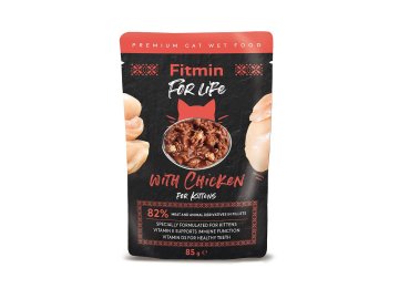 ffl cat pouch kitten chicken 85g h L
