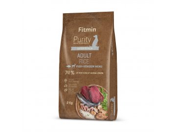 fitmin dog purity rice adult fish venison 2 kg h L