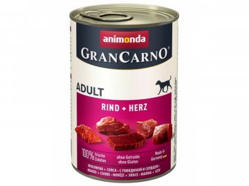 Konzerva Animonda GranCarno hovězí + srdce 400 g