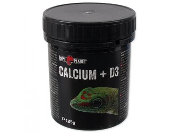 Repti Planet Calcium + D3 125 g kalcium a vitamíny d3 pro ještěry ještěrky terarijní zvířata habeo.cz