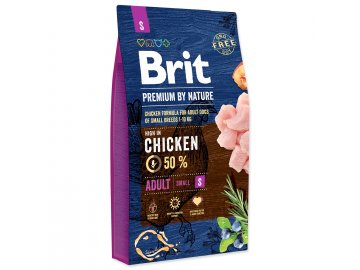 BRIT Premium by Nature Adult S 8 kg granule pro psy habeo.cz