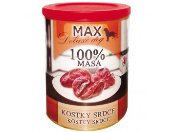 Konzerva Max Deluxe Kostky srdce 800 g