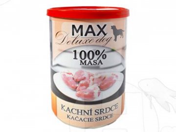 Konzerva Max Deluxe Kachní srdce 400 g