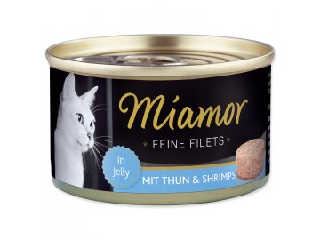 Konzerva MIAMOR Feine Filets tuňák + krevety v želé 100 g habeo.cz