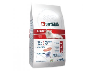 ONTARIO Cat Adult Chicken 400 g granule pro kočky