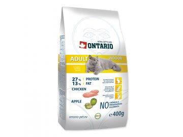 ONTARIO Cat Adult Indoor 400 g granule pro kočky