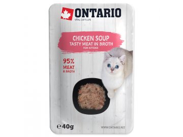 ONTARIO Kitten Soup Chicken, Carrot & Rice 40 g habeo.cz