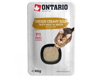 ONTARIO Cat Soup Chicken & Cheese with rice 40 g habeo.cz