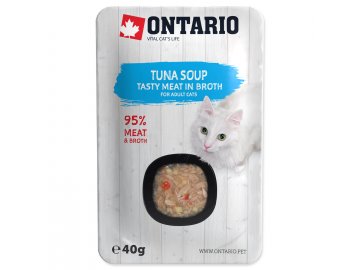 ONTARIO Cat Soup Tuna with vegetables 40 g habeo.cz