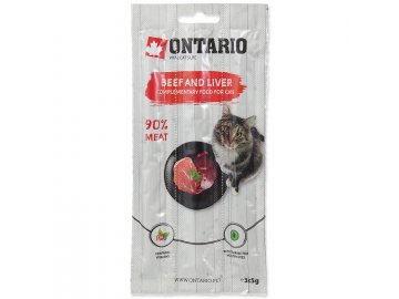 Stick ONTARIO for cats Beef & Liver 15 g habeo.cz
