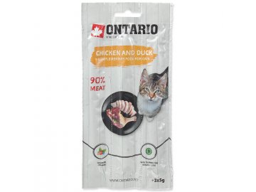 Stick ONTARIO for cats Chicken & Duck 15 g habeo.cz