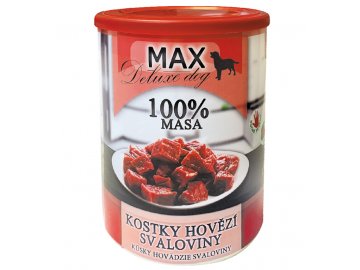 Konzerva Max Deluxe Kostky hovězí svaloviny 800 g