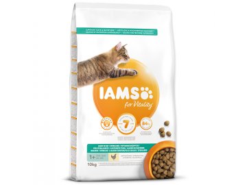 IAMS for Vitality Weight Control Cat Food with Fresh Chicken 10 kg habeo.cz