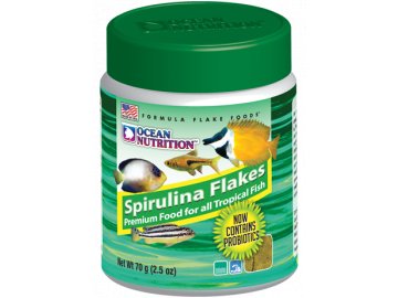 Spirulina Flakes 34 g - krmivo pro mořské a sladkovodní ryby krmivo pro rybičky akvarijní ryby 